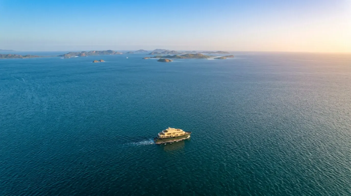 Anakata yacht on open water