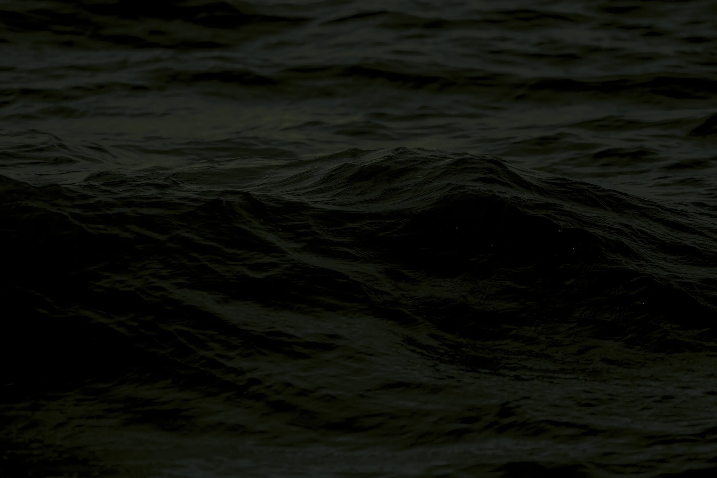 Ocean swell at dusk